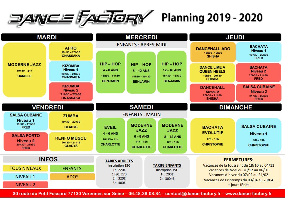 Planning Dance Factory Dance Factory
